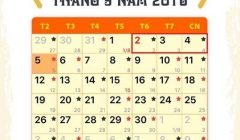 Thông báo lịch nghỉ Lễ Quốc khánh 02/9 năm 2016